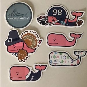 Vineyard Vines Whale Stickers - group of 6